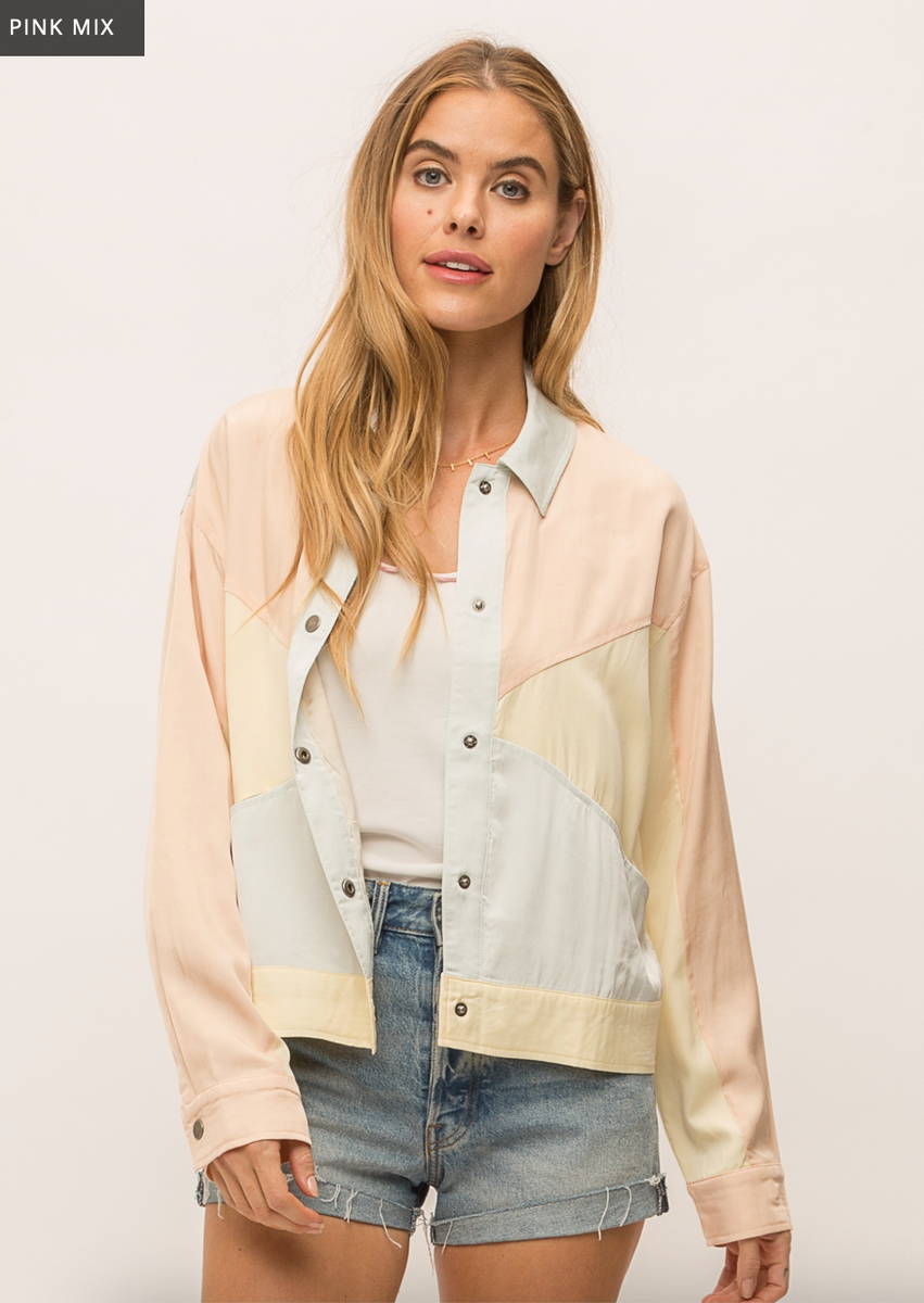 HQ - Color Block Boxy Jkt – Mainstream-Savage